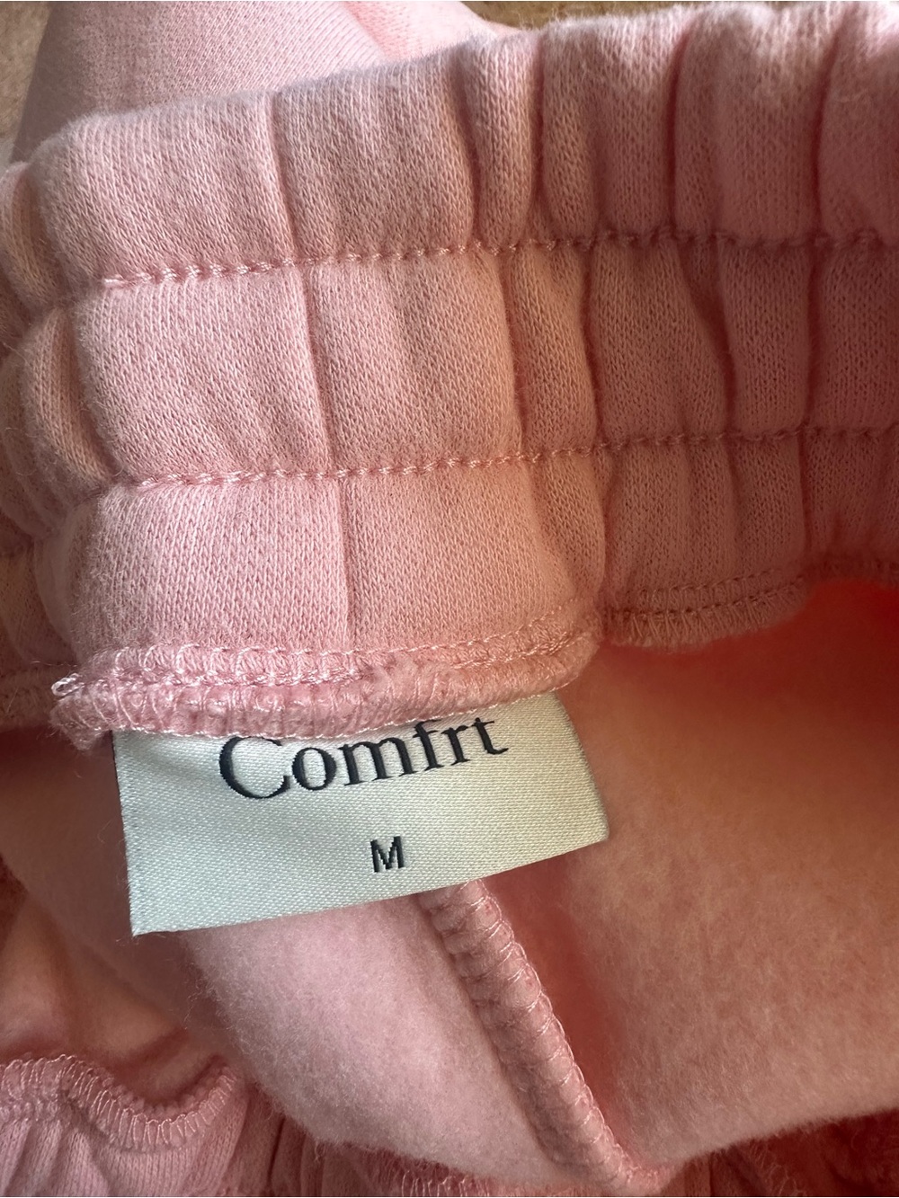 NWOT Comfrt limited edition pastel sweatpants bubblegum pink size medium - Picture 2 of 9